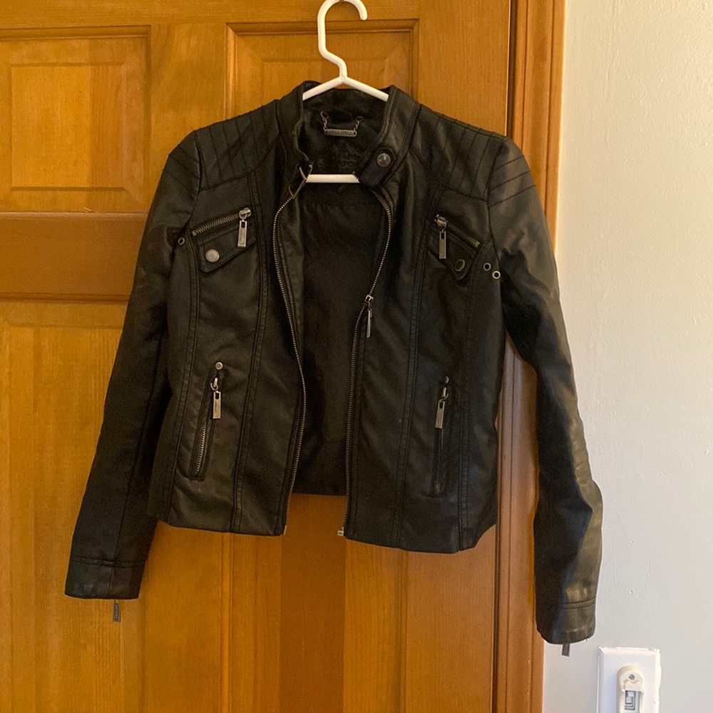 Leather coat